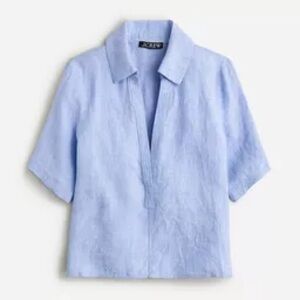 J. Crew Bungalow Popover Linen Shirt